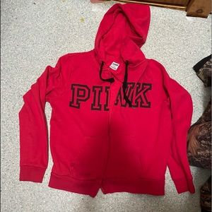 PINK zip up sweatshirt